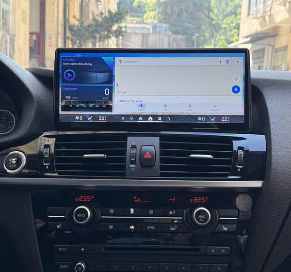 GONFEN Autoradio Android 14 Per BMW X3 F25 / X4 F26 (2011-2013 CIC) - 12,3 Pollici Snapdragon 8-Core 8+128GB CarPlay Wireless