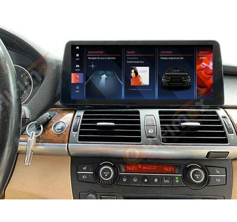 12.3'' Android 12 BMW X5 E70 X6 E71 2007-2013 navigation GPS support Carplay