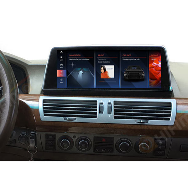 10.25'' Android 13 Screen BMW 7 series E65 E66 Navigation GPS support  iDrive Carplay
