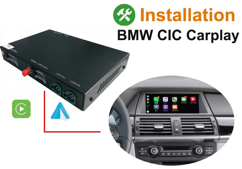 thumbnail image 2 of Wireless Apple CarPlay & Android Auto Retrofit Interface For BMW CIC 2010-2013 2 of 3