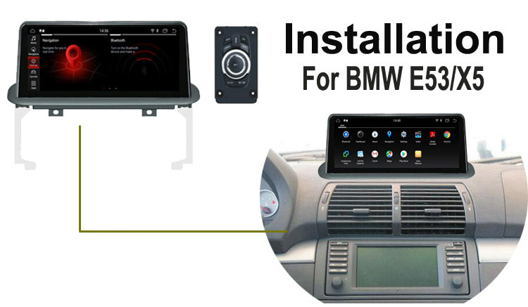 Installation manual for BMW 5 E53 X5 1999-2006 Navigation GPS upgrade