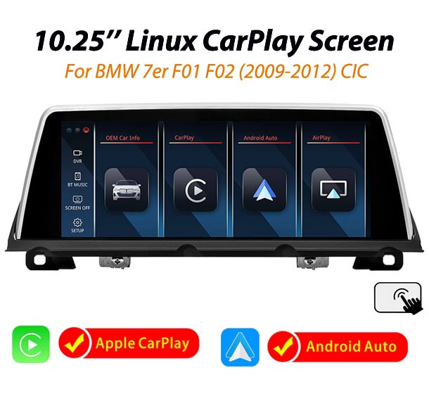 E257-10.25'' BMW 7er F01 F02 CIC Linux screen