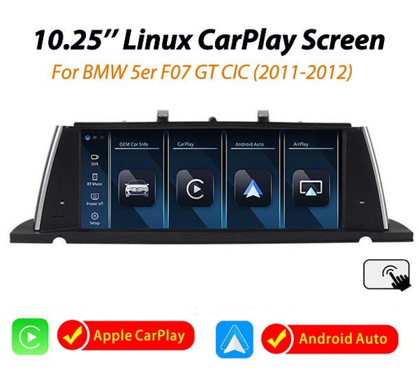 E258-BMW 5er F07 GT CIC 10.25'' Linux wireless CarPlay screen