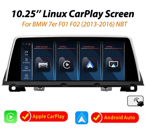 E267-10.25'' BMW 7er F01 F02 NBT Linux screen