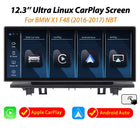 12.3'' Ultra CarPlay Android Auto Linux screen for BMW X1 F48 2016-2017 NBT