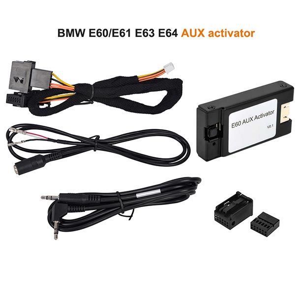 BMW E60 E61 E63 E64 AUX activator box adding AUX to BMW CCC
