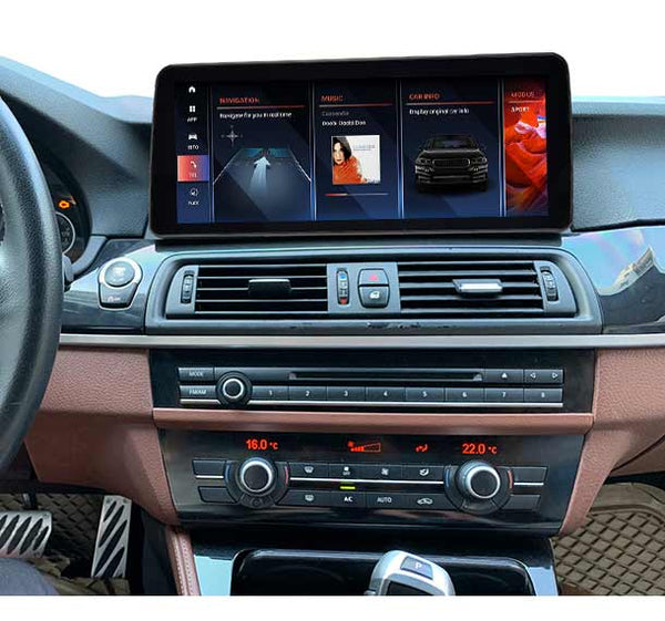 12.3 inch BMW 5 F10 F11 Android 13 navigation GPS screen support Carplay