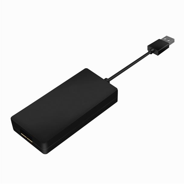 aftermarket wireless apple carplay dongle black color